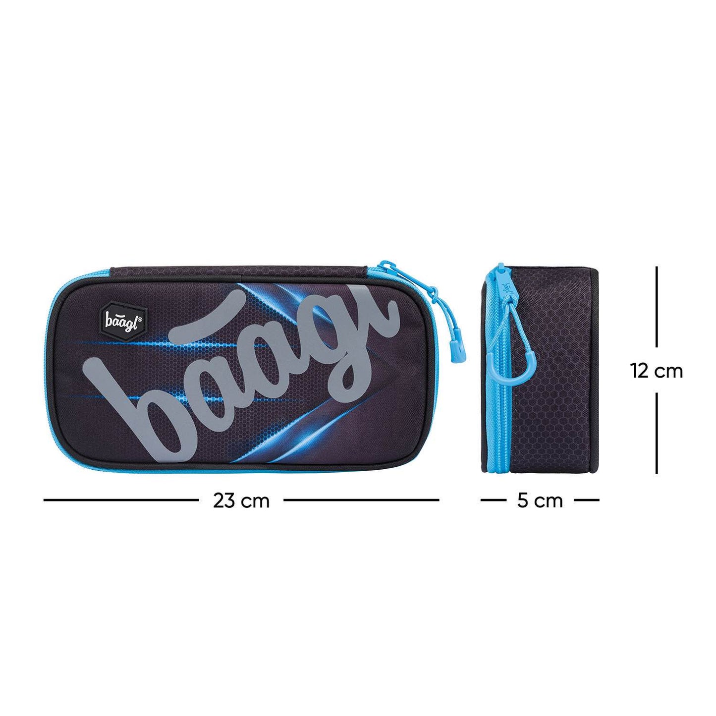 Školský peračník etui Skate Bluelight