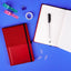 Notebook Skiver, červenovínový, linajkovaný, 13 × 21 cm