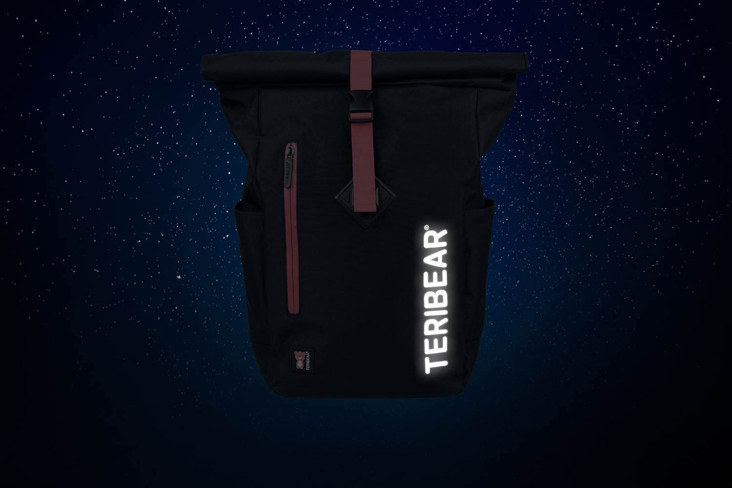 Zavinovací batoh TERIBEAR čierny