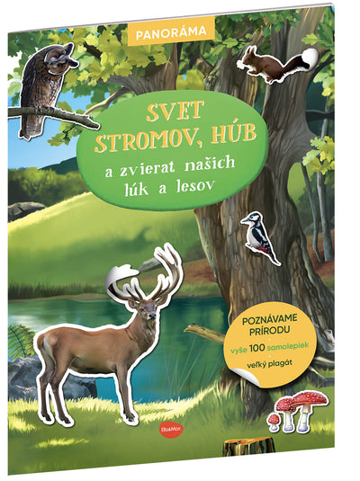SVET STROMOV, húb a zvierat našich lúk a lesov – Knižka s plagátom a samolepkami