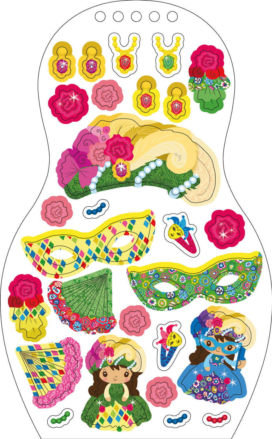 Obliekame talianske bábiky SOFIA – Maľovanky