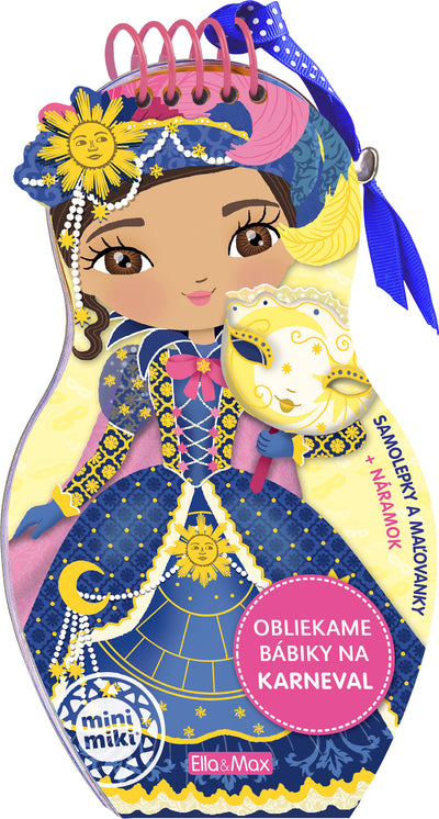 Obliekame bábiky na KARNEVAL - Maľovanky