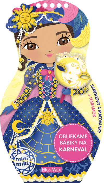 Obliekame bábiky na KARNEVAL - Maľovanky