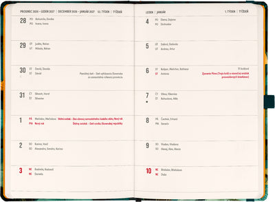 Planbook diár/notes Mačka 2027, 13 x 21 cm