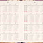 Planbook diár/notes Vintage kvety 2027, 13 x 21 cm