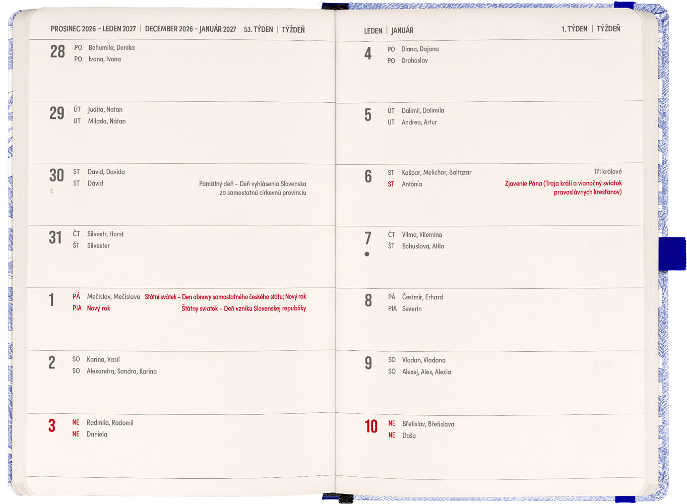 Planbook diár/notes Pod morom 2027, 13 x 21 cm