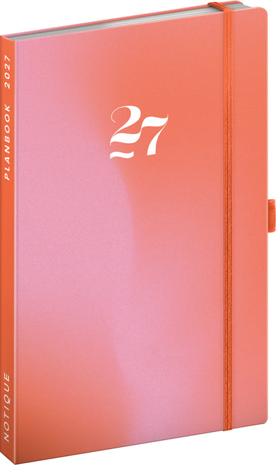 Planbook diár/notes Korál 2027, 13 x 21 cm