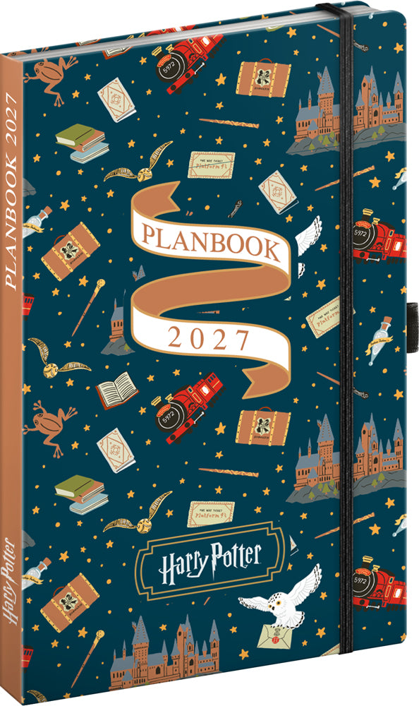 Planbook diár/notes Harry Potter – Rokfortský expres 2027, 13 x 21 cm