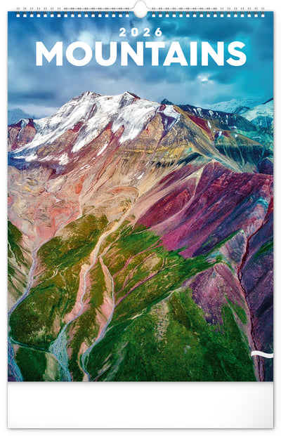 Nástenný kalendár Hory 2026, 33 x 46 cm