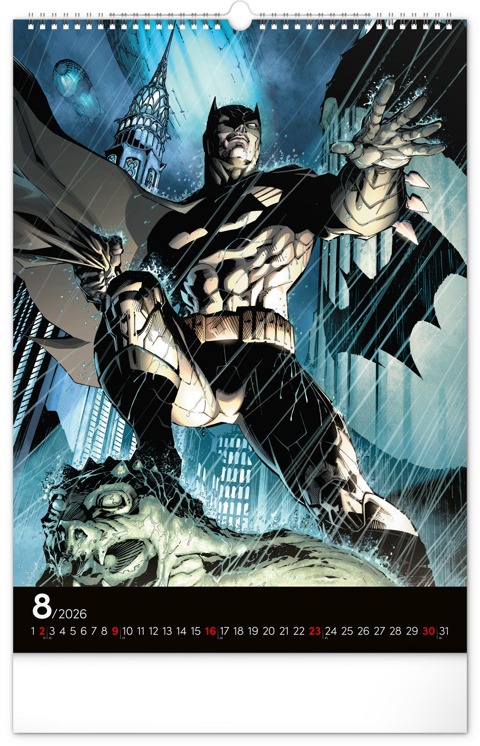 Nástenný kalendár Batman Dark 2026, 33 x 46 cm