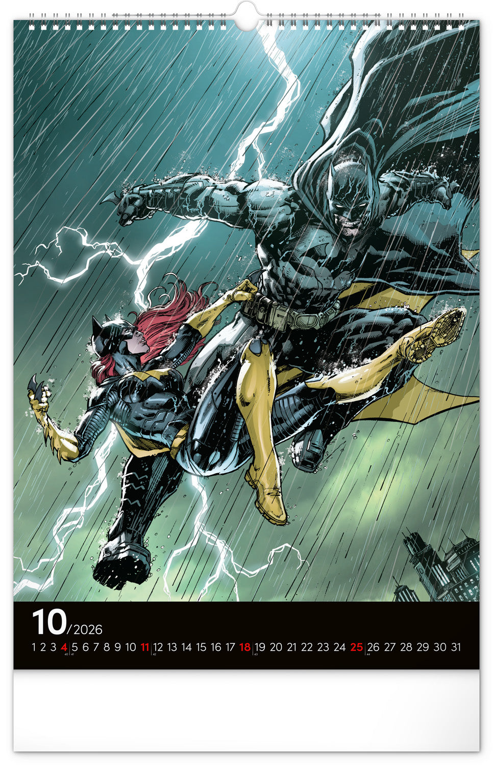 Nástenný kalendár Batman Dark 2026, 33 x 46 cm