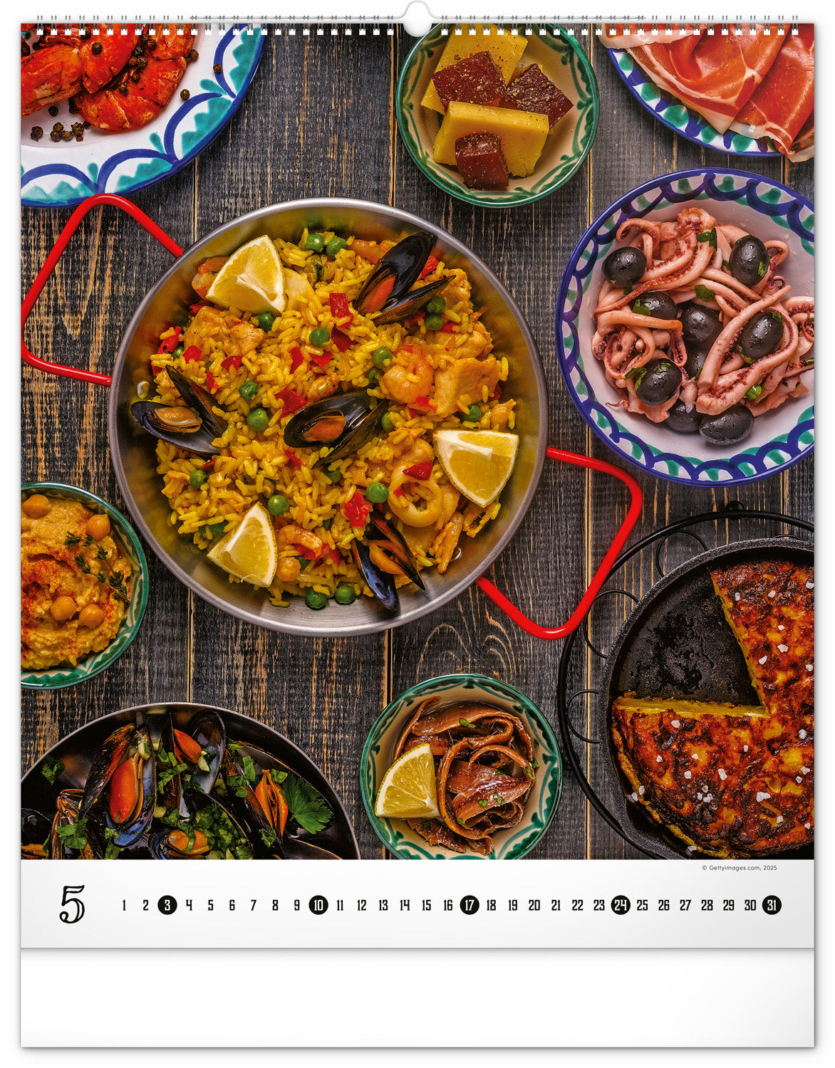 Nástenný kalendár Gourmet 2026, 48 x 56 cm