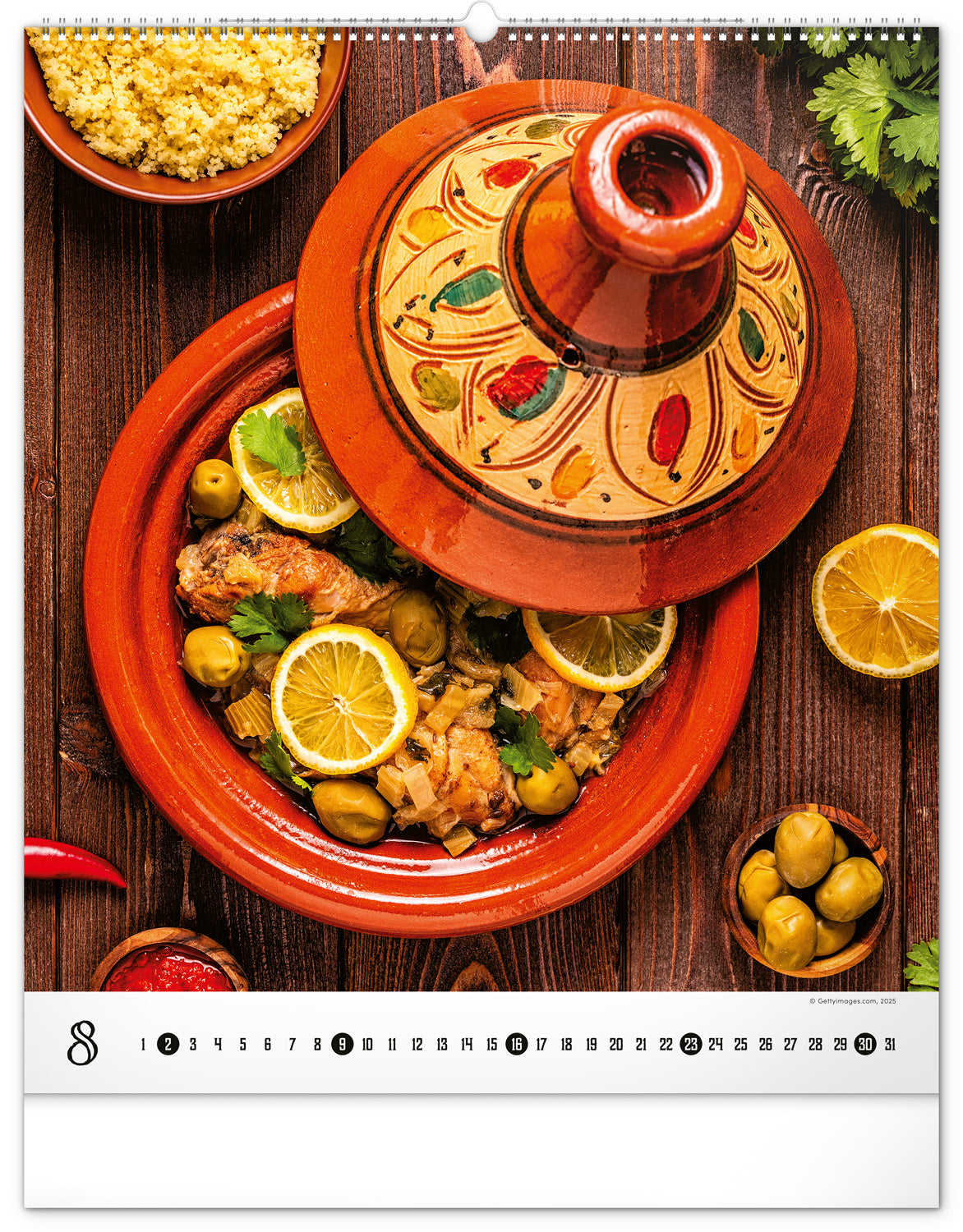 Nástenný kalendár Gourmet 2026, 48 x 56 cm