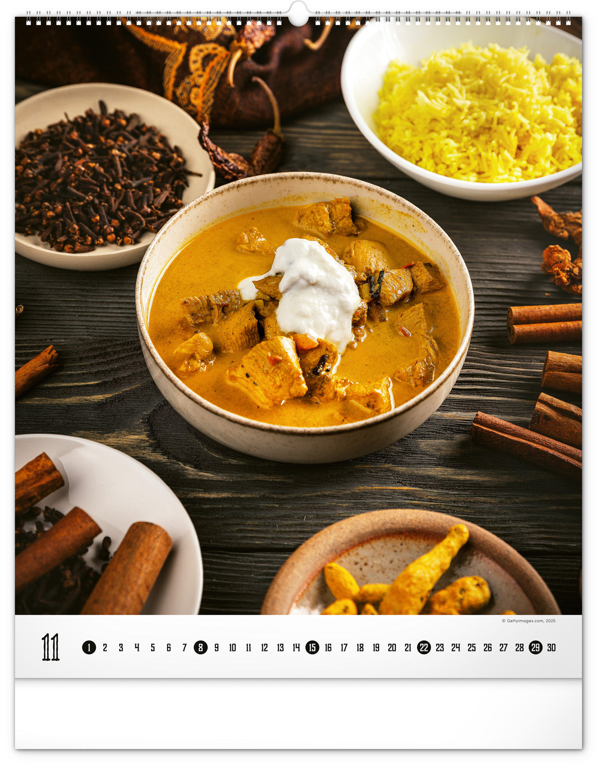 Nástenný kalendár Gourmet 2026, 48 x 56 cm