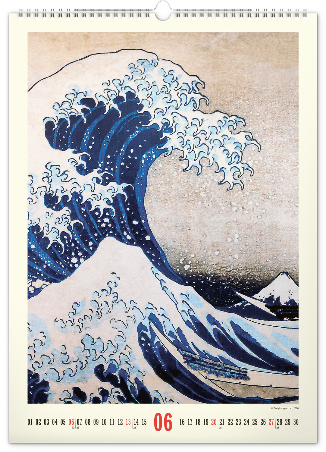 Nástenný kalendár Vintage plagáty – japonské umenie 2027, 33 x 46 cm