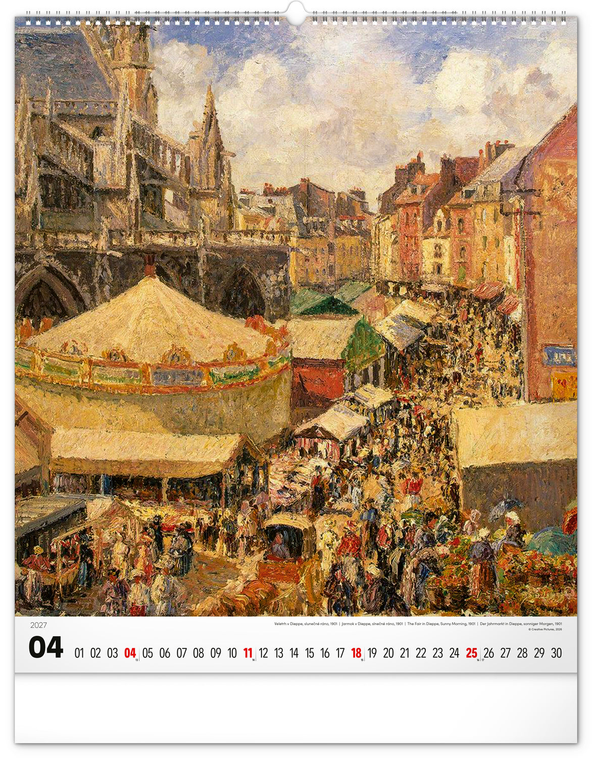 Nástenný kalendár Impresionizmus 2027, 48 x 56 cm
