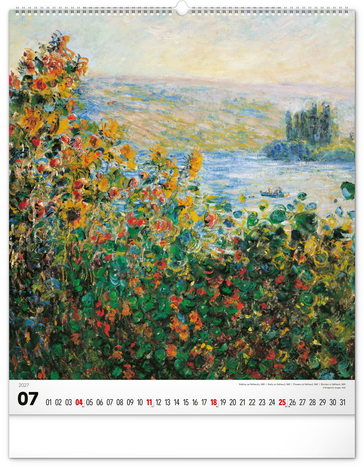 Nástenný kalendár Impresionizmus 2027, 48 x 56 cm