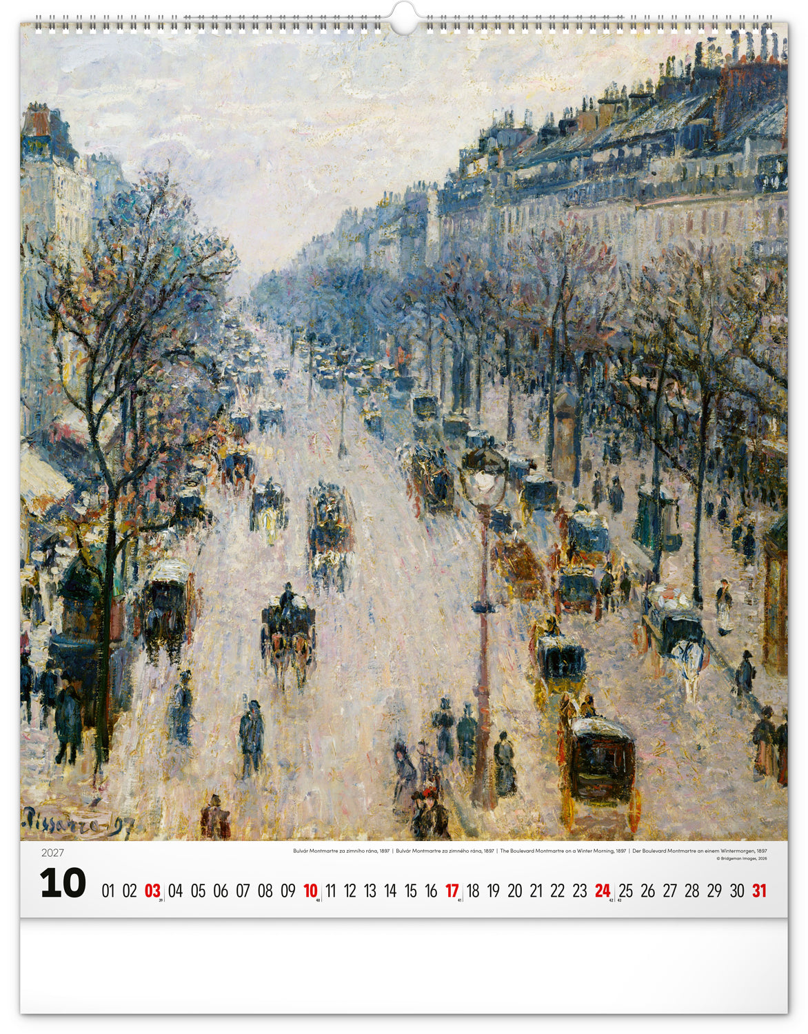 Nástenný kalendár Impresionizmus 2027, 48 x 56 cm