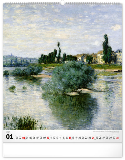 Nástenný kalendár Claude Monet 2027, 48 x 56 cm