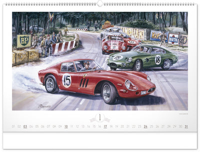 Nástenný kalendár Oldtimers – Václav Zapadlík 2027, 64 x 42 cm