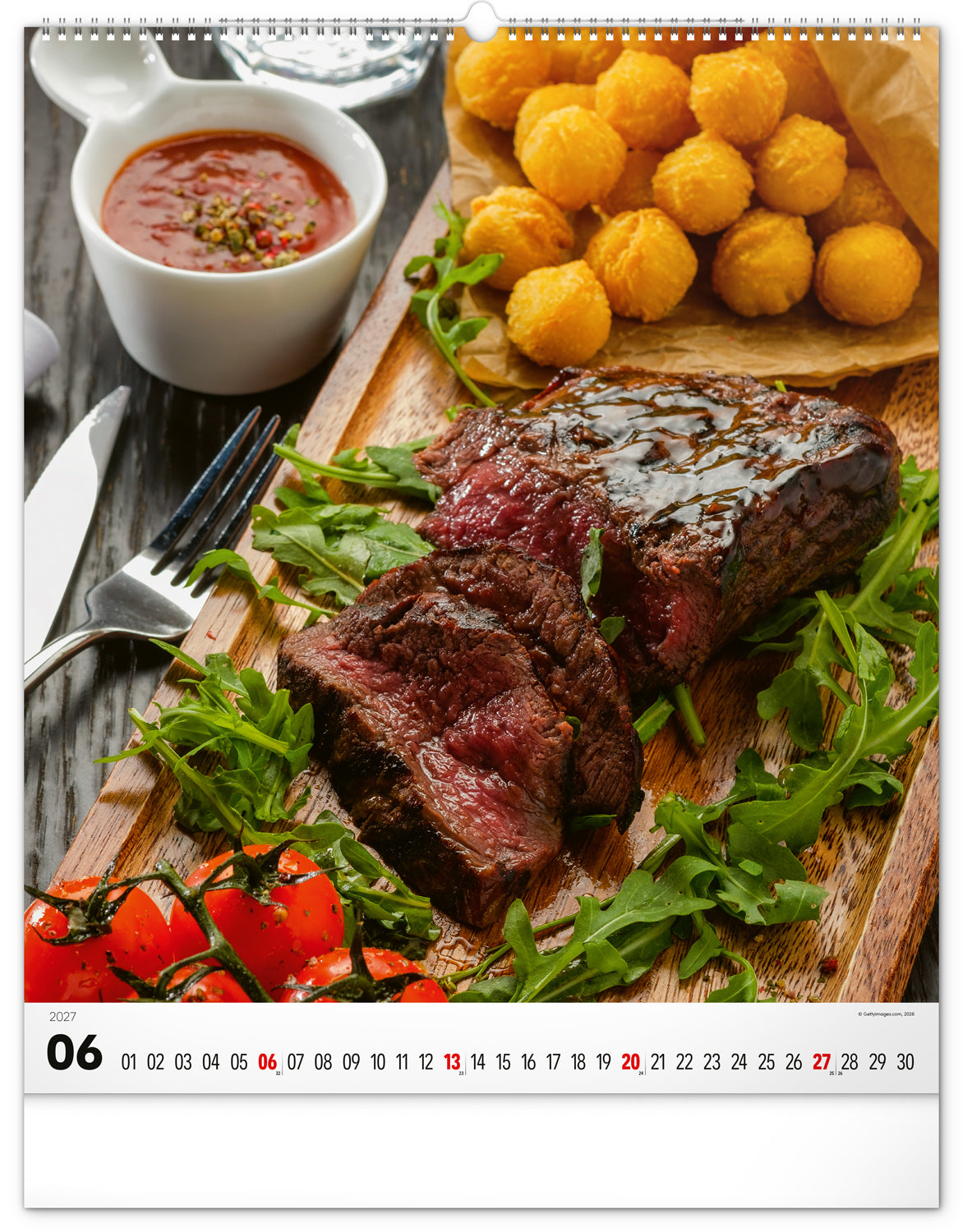 Nástenný kalendár Gourmet 2027, 48 x 56 cm