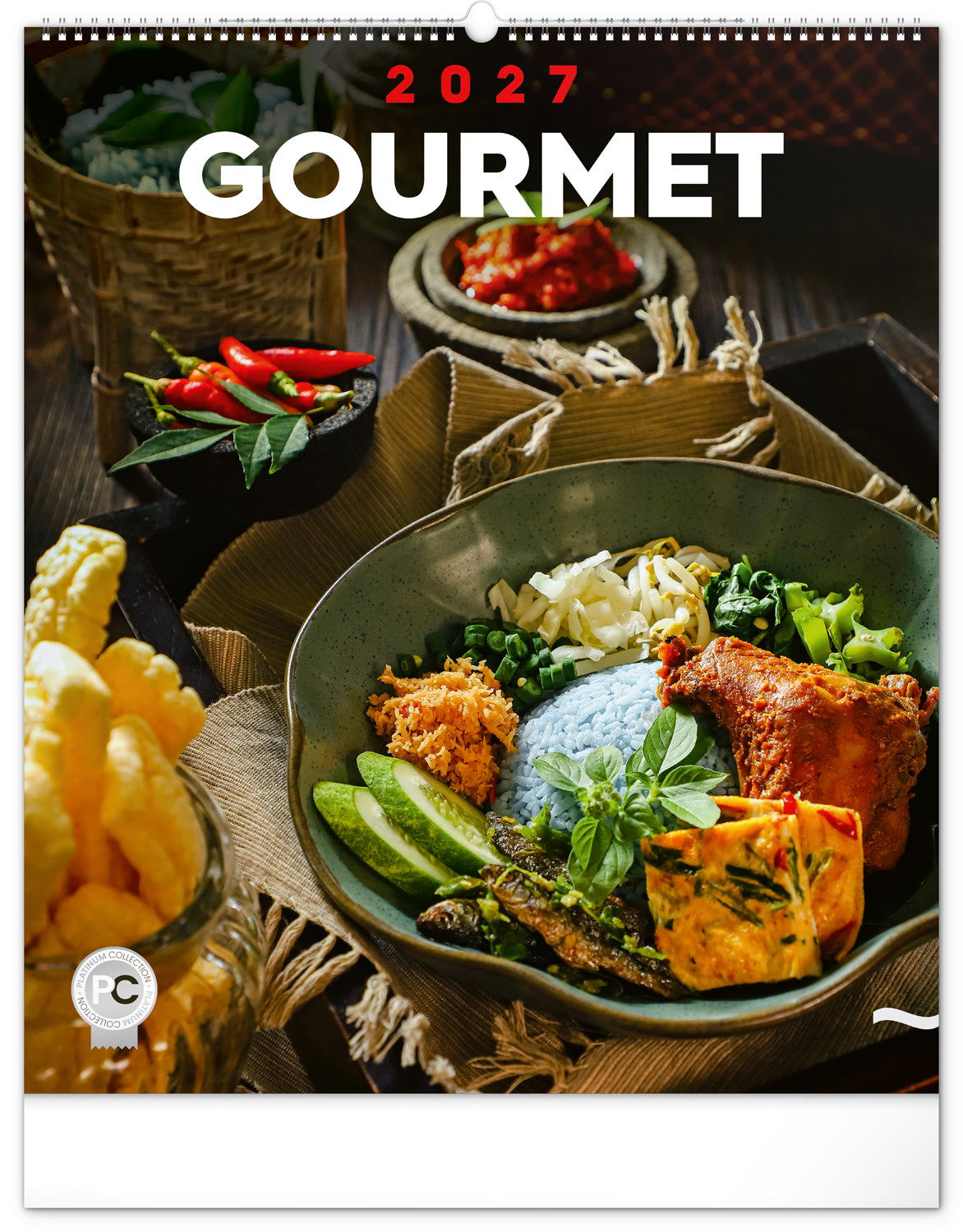 Nástenný kalendár Gourmet 2027, 48 x 56 cm