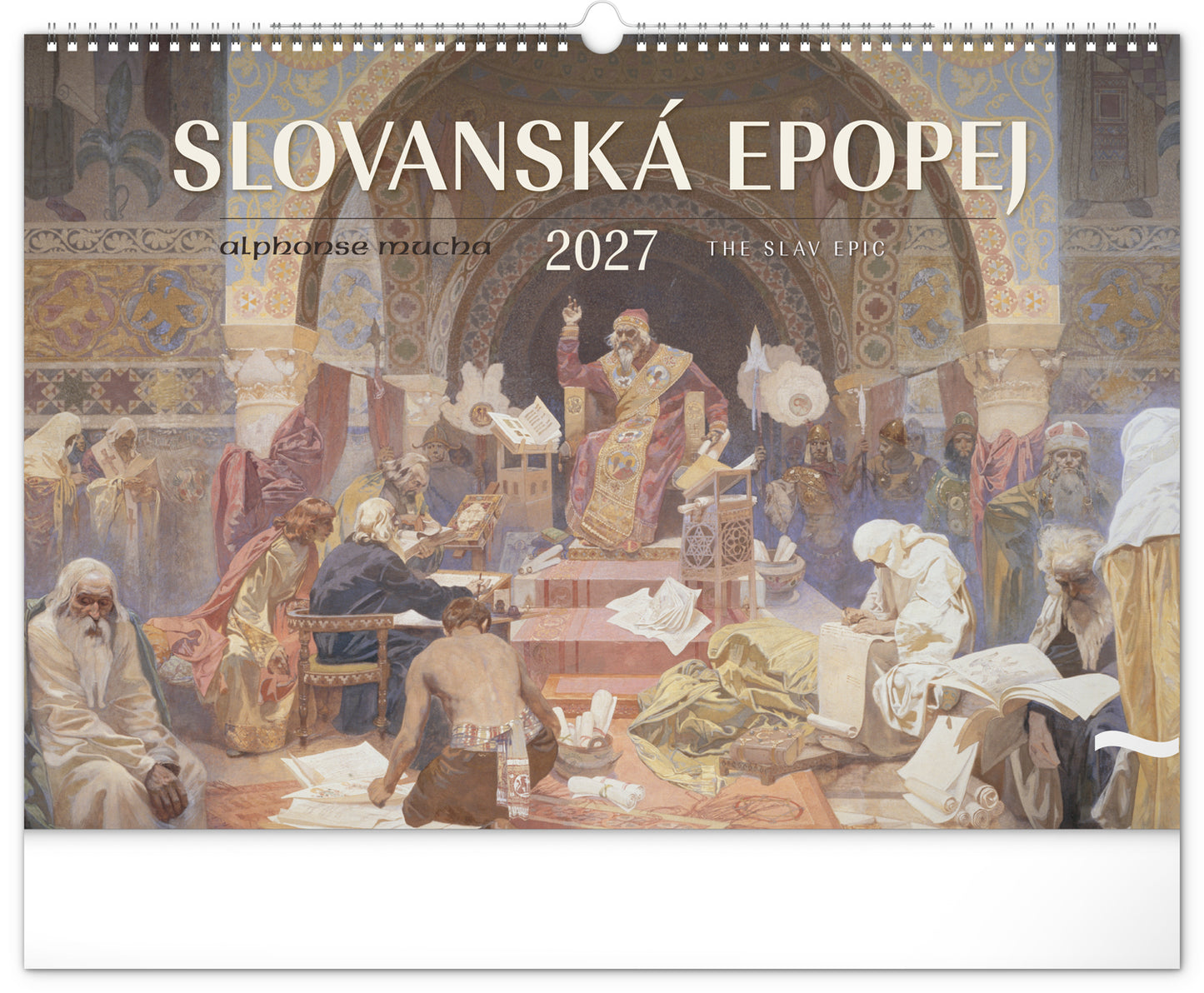 Nástenný kalendár Slovanská epopej – Alfons Mucha 2027, 48 x 33 cm