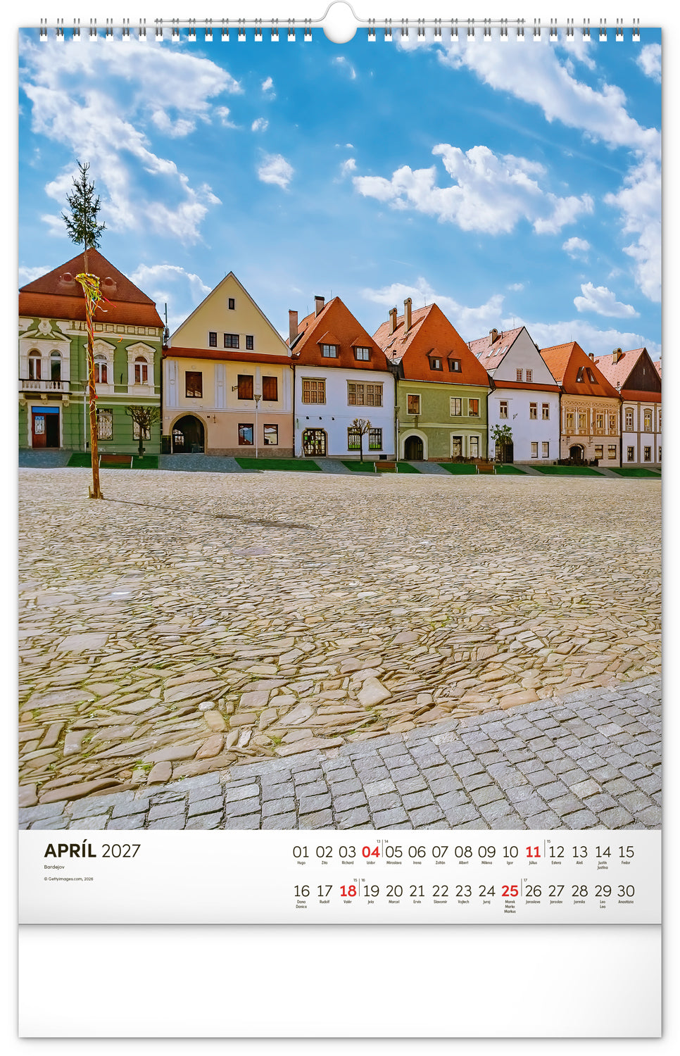 Nástenný kalendár Naše Slovensko 2027, 33 x 46 cm