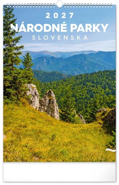 Nástenný kalendár Národné parky Slovenska 2027, 33 x 46 cm