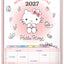 Nástenný kalendár Rodinný plánovací Hello Kitty CZ/SK 2027, 33 x 46 cm