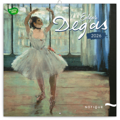 Poznámkový kalendár Edgar Degas 2026, 30 x 30 cm