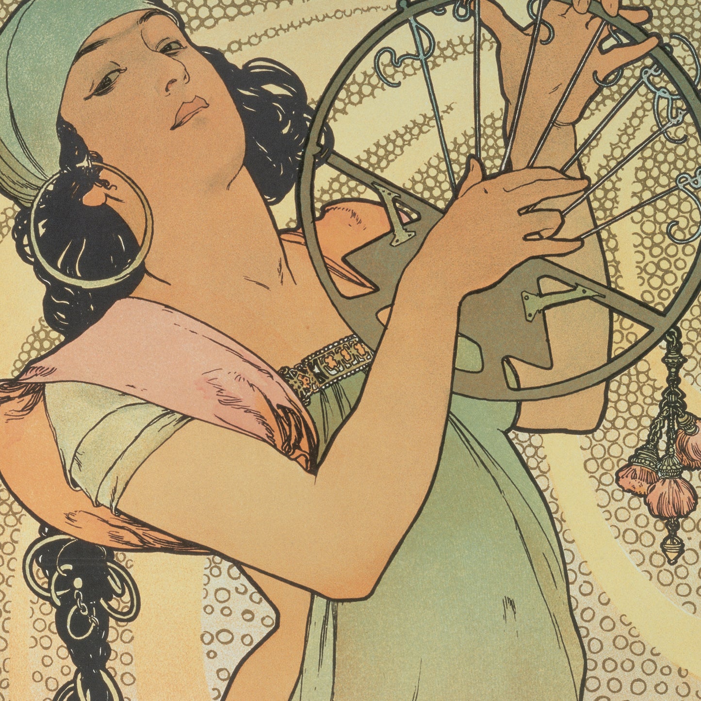 Poznámkový kalendár Alfons Mucha 2027, 30 x 30 cm
