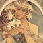 Poznámkový kalendár Alfons Mucha 2027, 30 x 30 cm