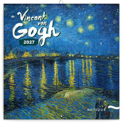 Poznámkový kalendár Vincent van Gogh 2027, 30 x 30 cm
