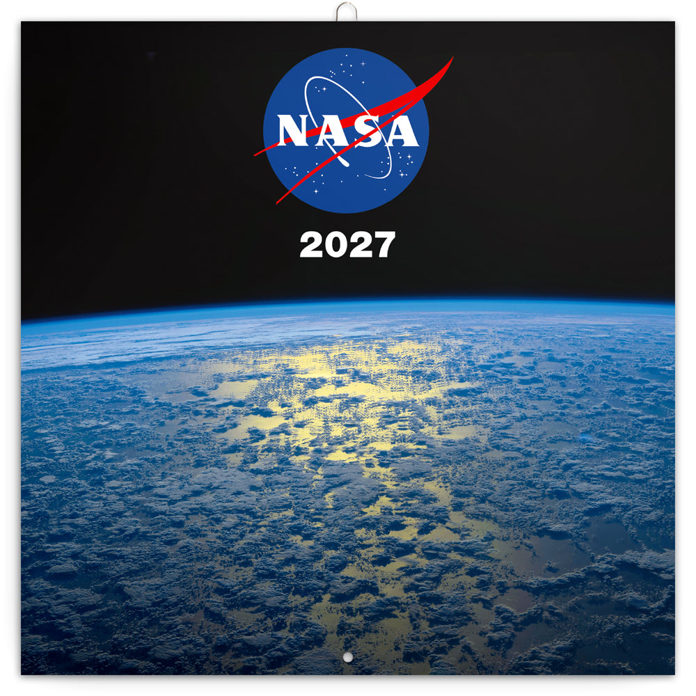 Poznámkový kalendár NASA 2027, 30 x 30 cm