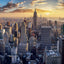 Poznámkový kalendár New York 2027, 30 x 30 cm
