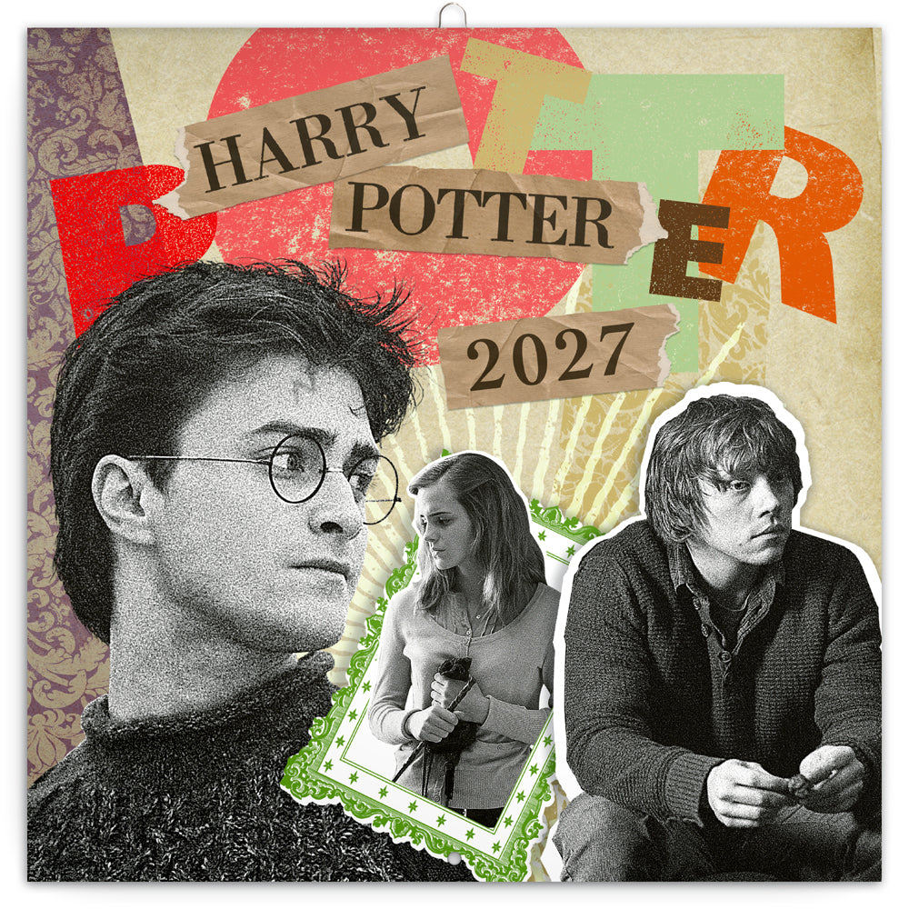 Poznámkový kalendár Harry Potter 2027, 30 x 30 cm