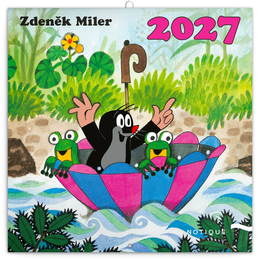Poznámkový kalendár Krtko 2027, 30 x 30 cm