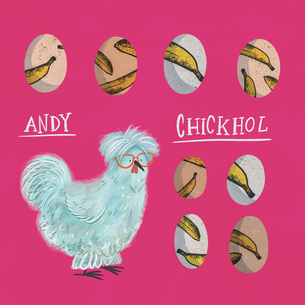 Poznámkový kalendár Chicken Artists 2027, 30 x 30 cm