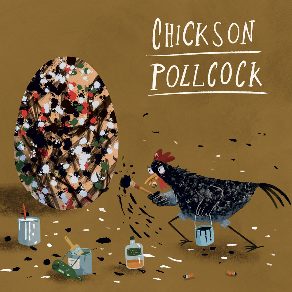 Poznámkový kalendár Chicken Artists 2027, 30 x 30 cm