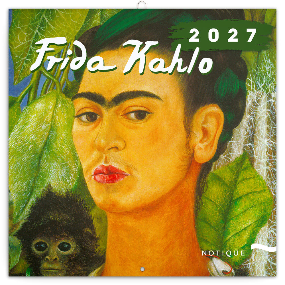 Poznámkový kalendár Frida Kahlo 2027, 30 x 30 cm