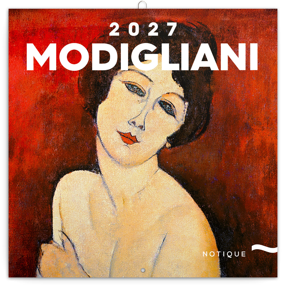 Poznámkový kalendár Amedeo Modigliani 2027, 30 x 30 cm