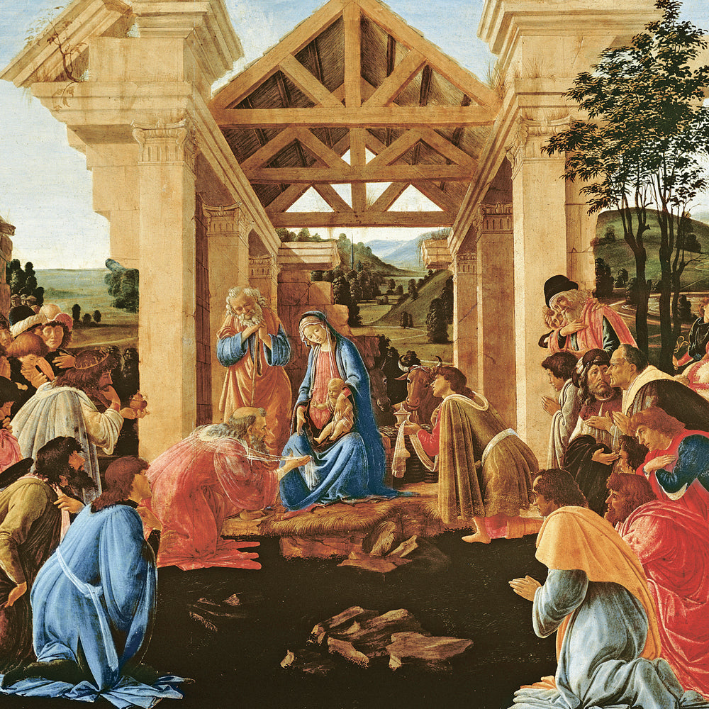 Poznámkový kalendár Sandro Botticelli 2027, 30 x 30 cm