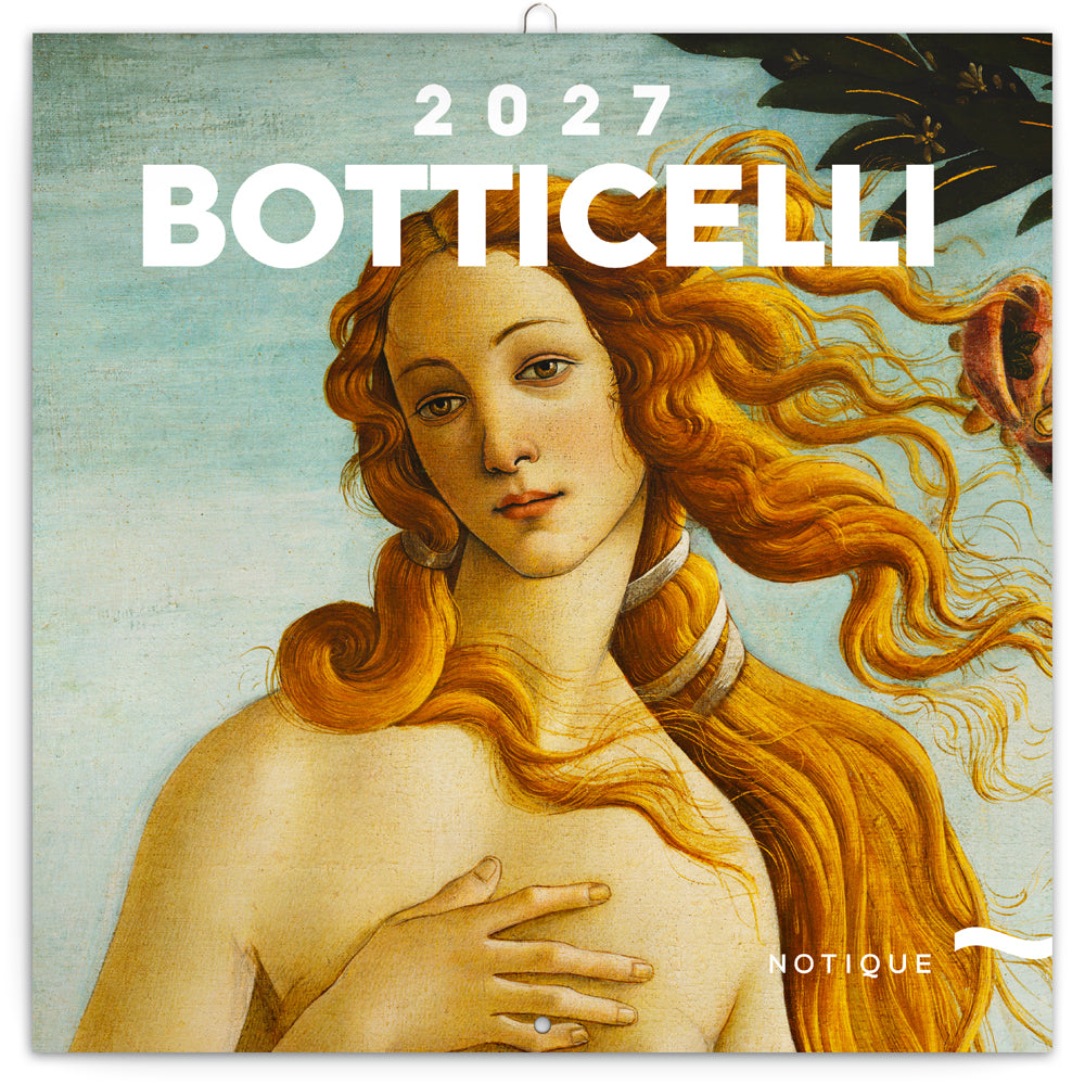 Poznámkový kalendár Sandro Botticelli 2027, 30 x 30 cm