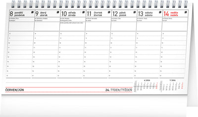Stolový kalendár Plánovací CZ/SK 2026, 25 x 12,5 cm