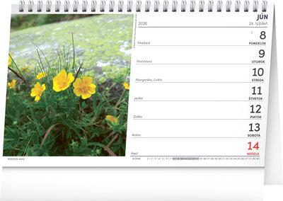 Stolový kalendár Tatry 2026, 23,1 x 14,5 cm