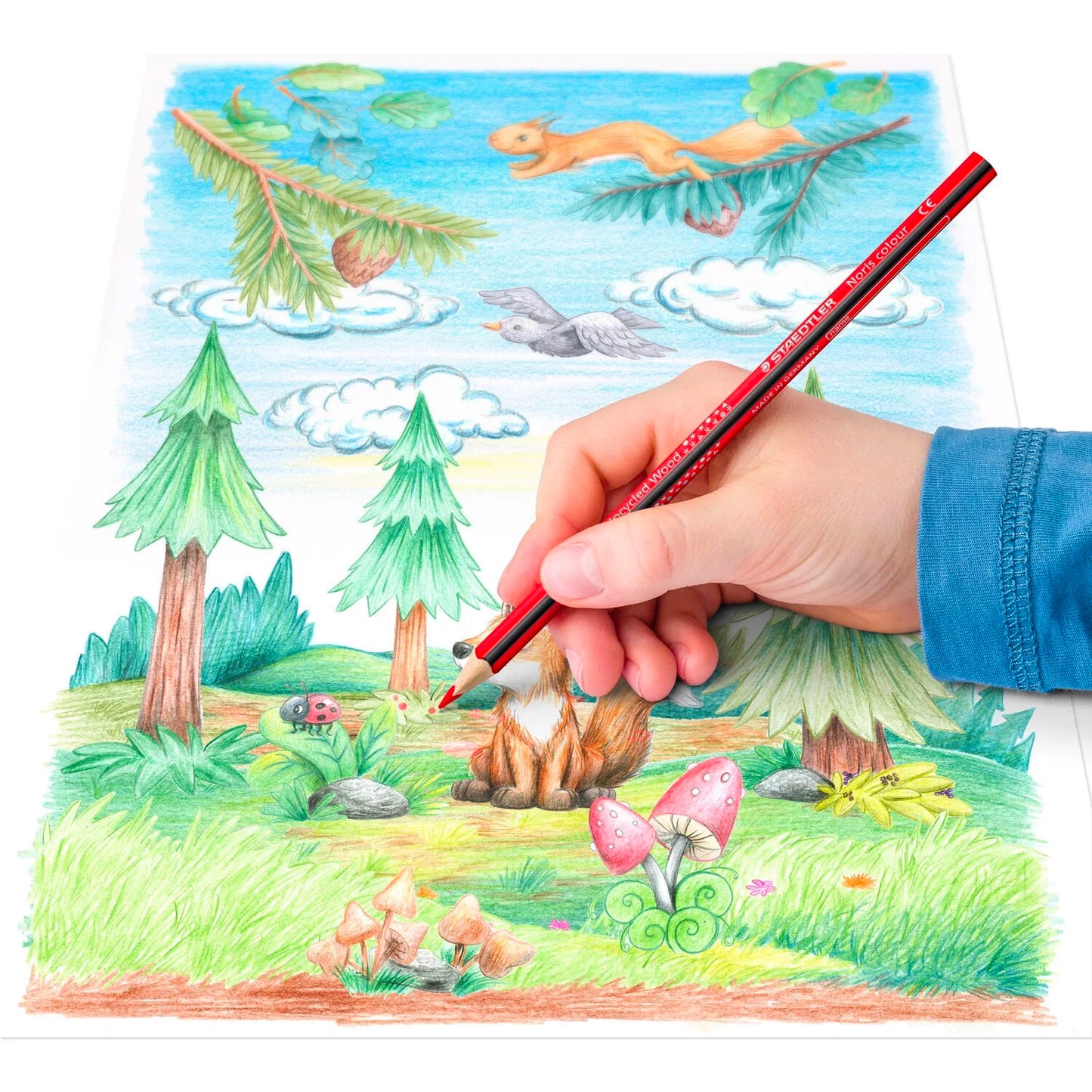 STAEDTLER Farebné pastelky "Noris Colour", 24 farieb, trojhranné