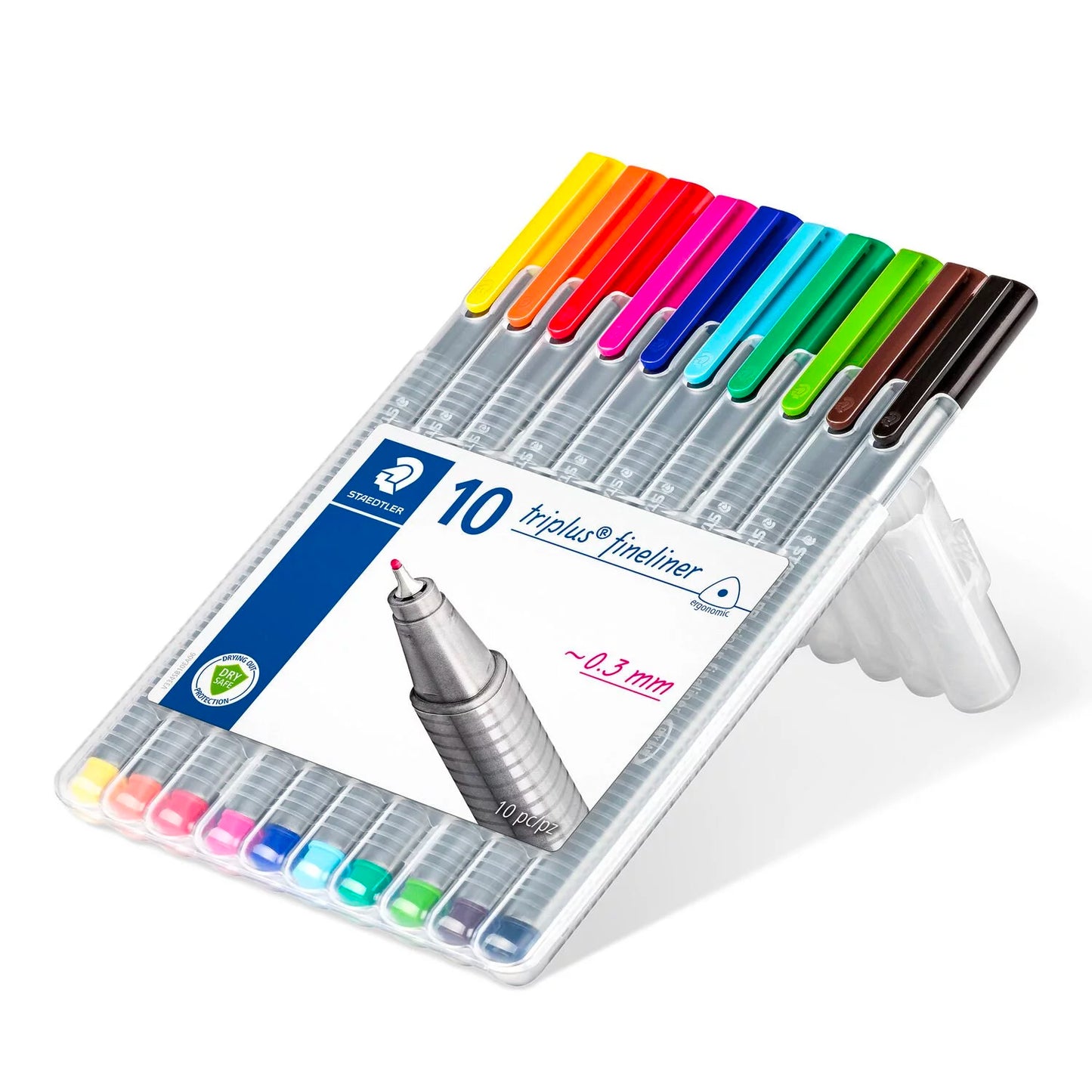 STAEDTLER Liner "Triplus 334 Box" sada, 10 farieb, 0.3 mm