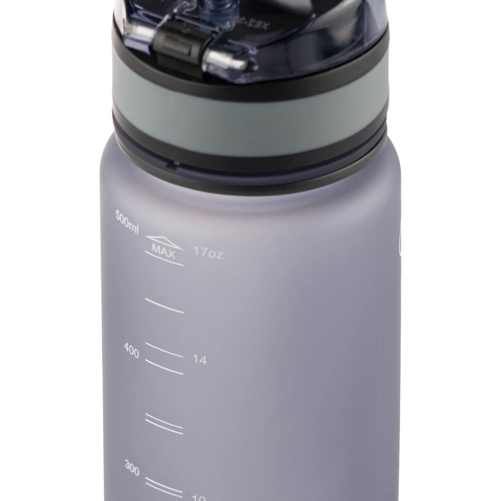 Tritanová fľaša na nápoje Logo sivá, 500 ml