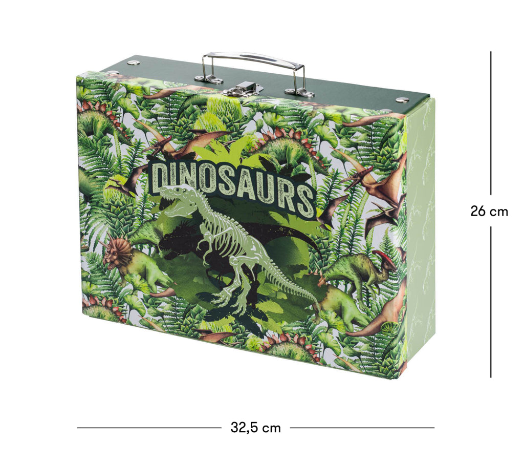 Skladací školský kufrík Dinosaurus